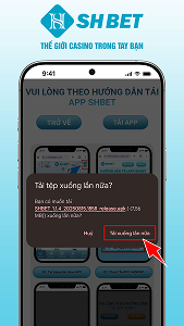 SHBET - Hướng dẫn tải app trên điện thoại di động
